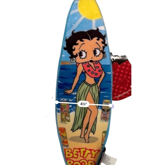 Betty Boop Surfboard Plush - Blue and Yellow - Picture 6 of 9